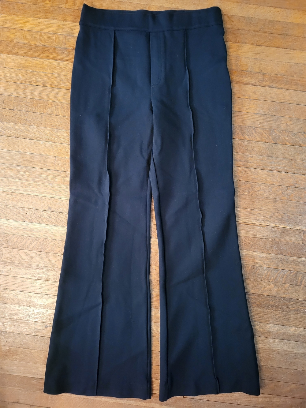 SPANX Midnight Black Boot-Cut Flare Pants